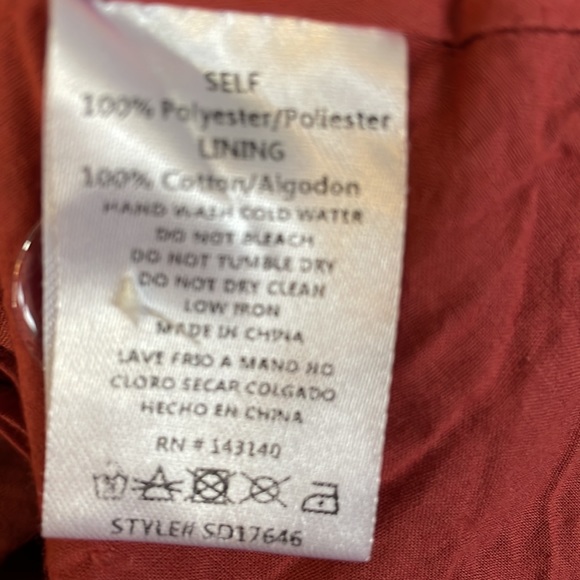 Style Rack Rust Wrap Dress - Picture 6 of 8